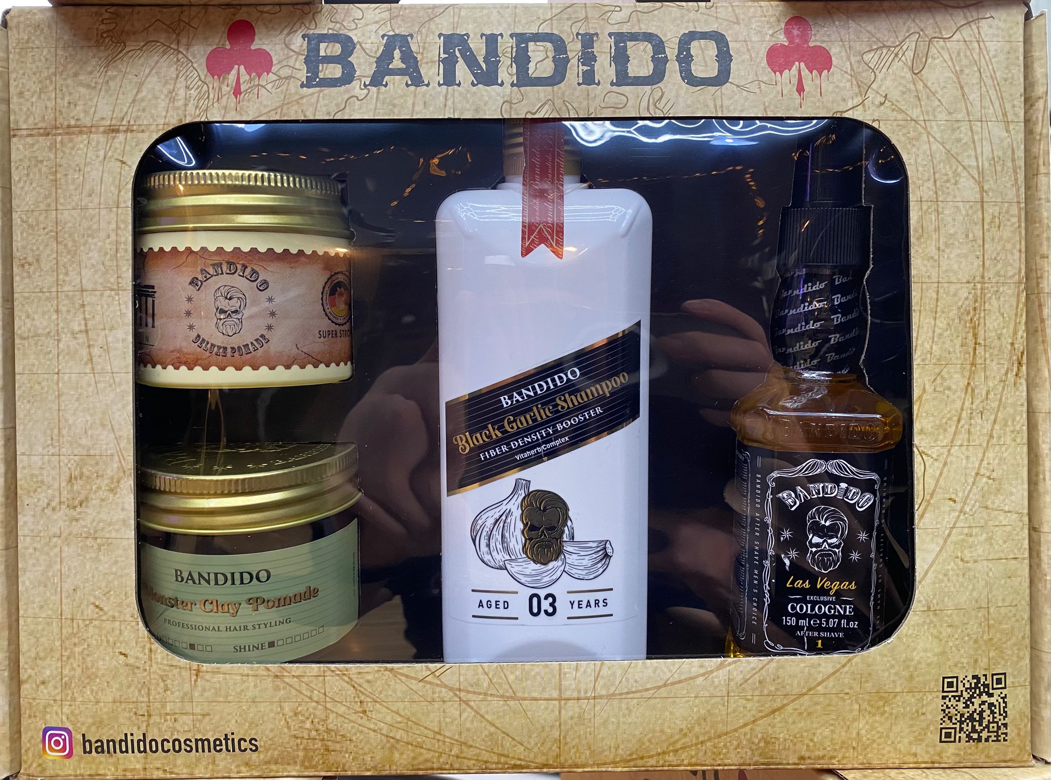 Bandido gavesett #02 – Las Vegas After Shave + Black Garlic Shampoo
