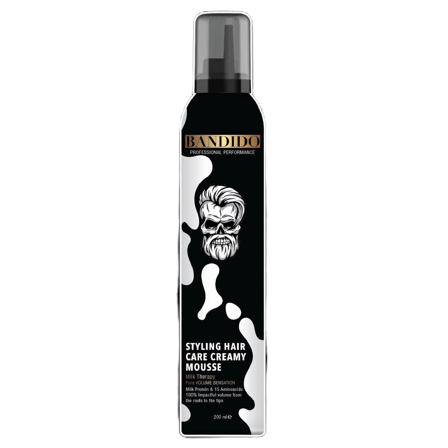 Bandido hårkremmousse | styling hårpleie | melketerapi hårreparasjoner 200 ml